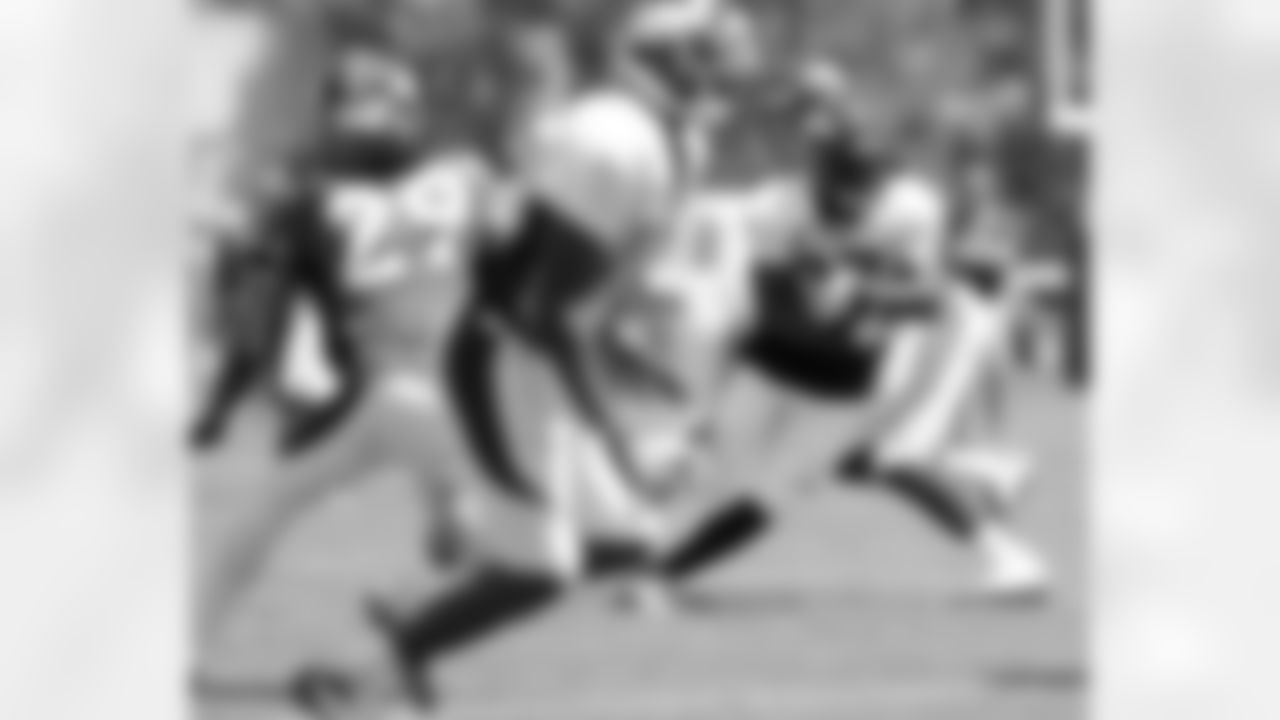Moreno takes a handoff from Osweiler.
