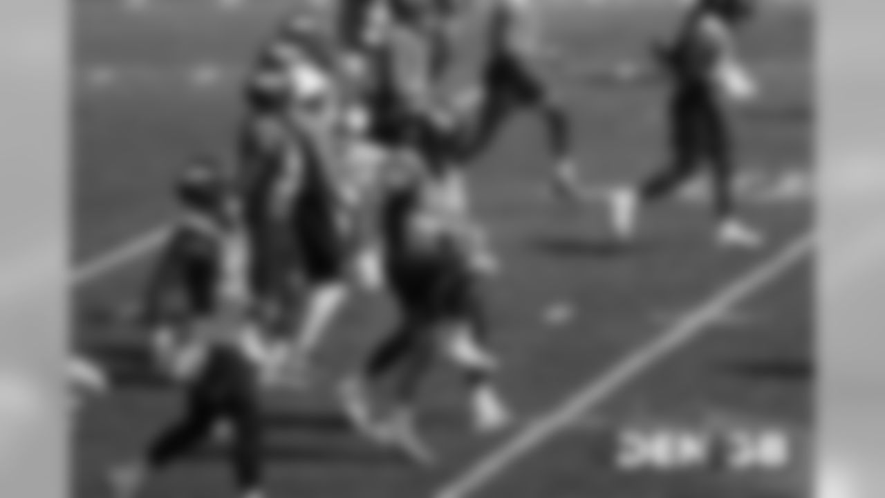 During the Broncos' practice on September 18, 2019.