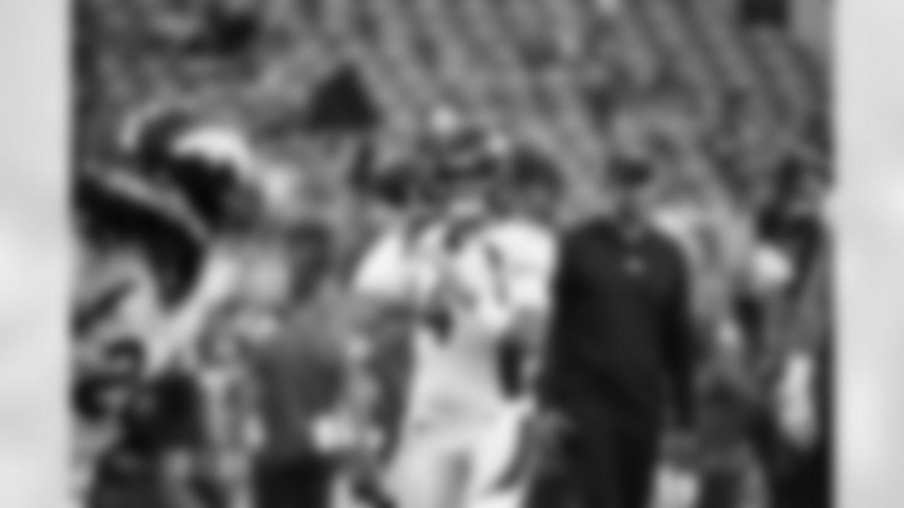 Jarrett Stidham (4) before the Broncos' preseason Week 3 game against the Los Angeles Rams at Empower Field at Mile High in Denver, Colorado on August 26, 2023. Photo by Ben Swanson / Denver Broncos