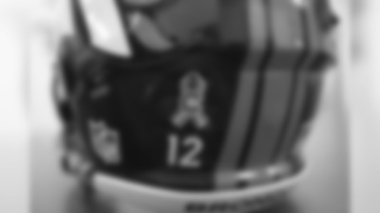 The Broncos showed support for their community all season long with a helmet decal.