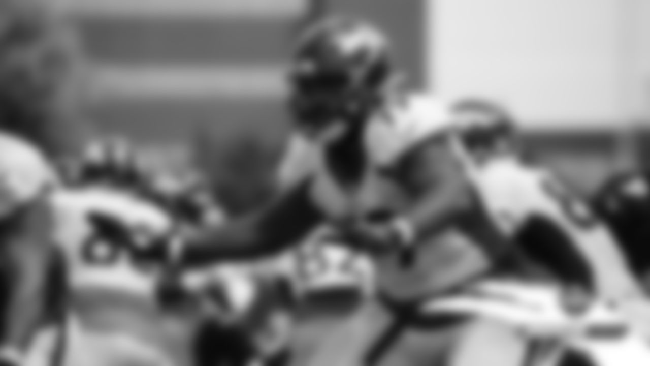 Chaz Green during practice on Day 7 of training camp on July 25, 2019.