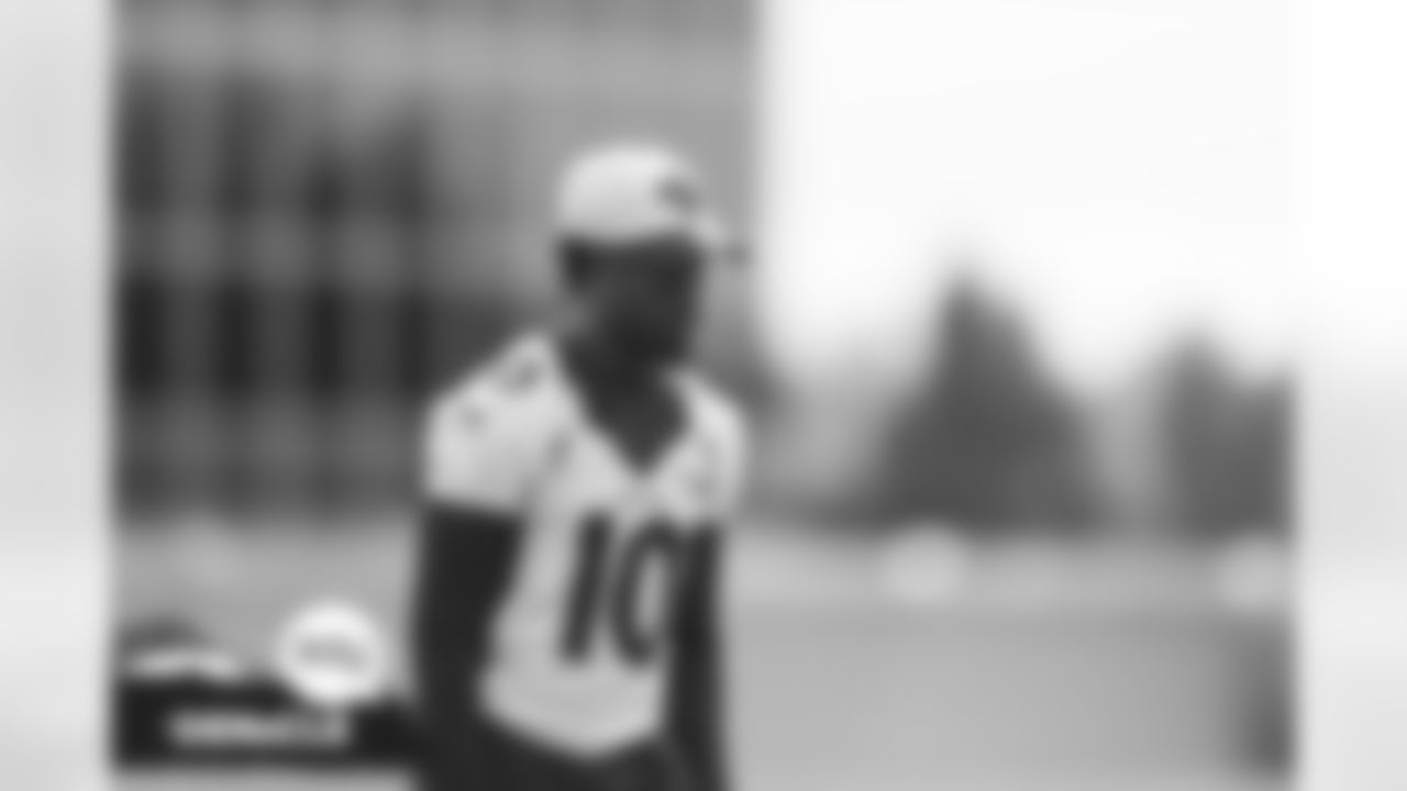 Jerry Jeudy during practice on Tuesday, October 19, 2021 at UCHealth Training Center in Englewood, Colorado.
Photo by Gabriel Christus