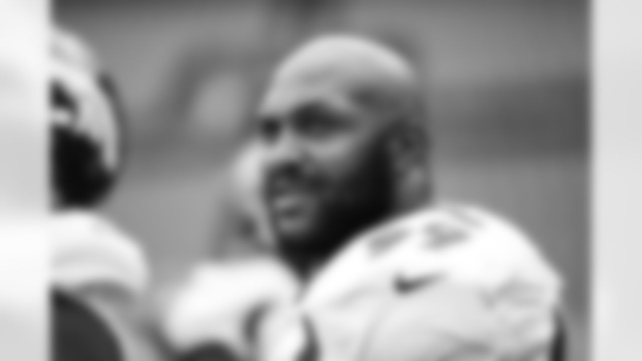 Jurrell Casey during practice on Day 12 of training camp at Empower Field at Mile High on August 29, 2020. (Photo by Ben Swanson)