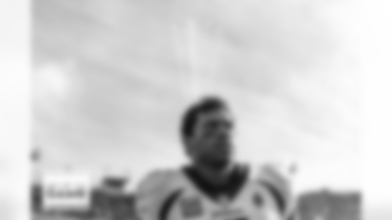 Russell Wilson on the sidelines before the Broncos' Week 13 game against the Baltimore Ravens at M&T Bank Stadium in Baltimore, Maryland on December 4, 2022. (Photo by Ben Swanson)