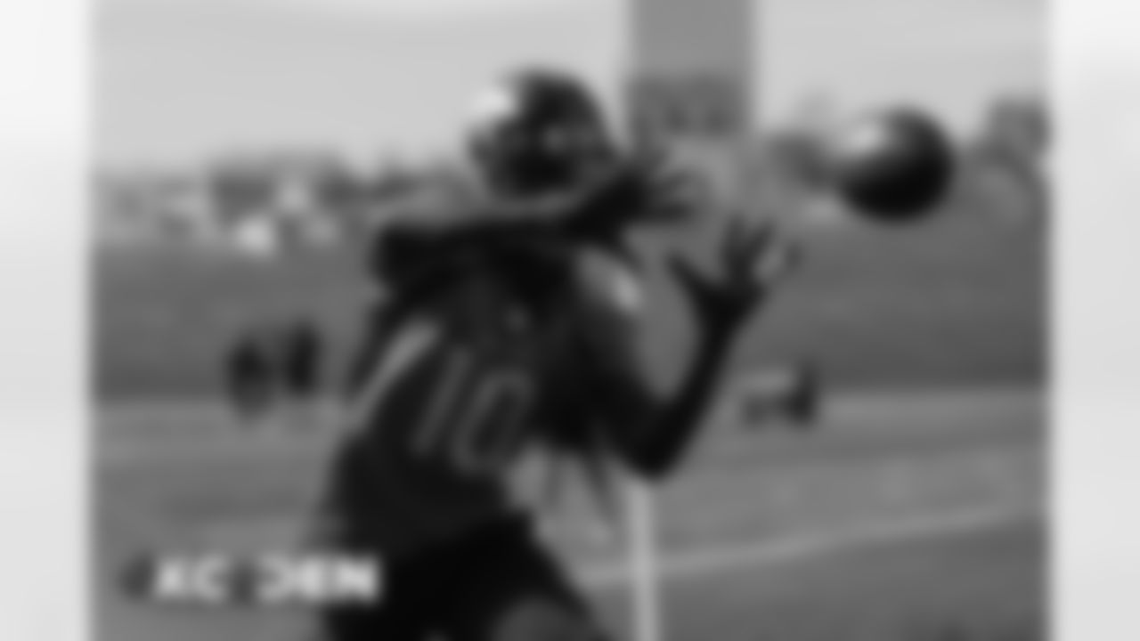 Jerry Jeudy during practice at UCHealth Training Center on October 21, 2020. (Photo by Ben Swanson)