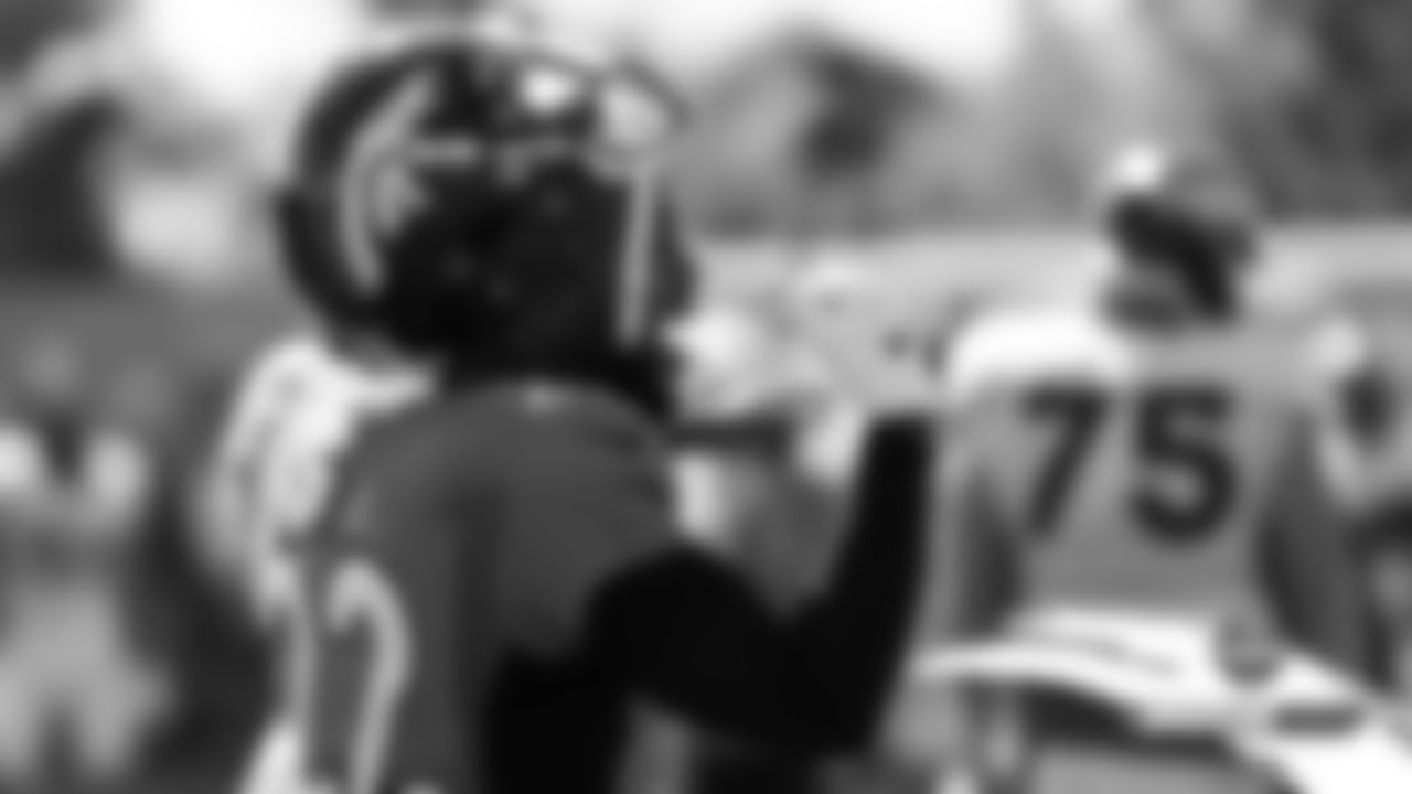 Kareem Jackson during practice on Day 12 of training camp on August 4, 2019.
