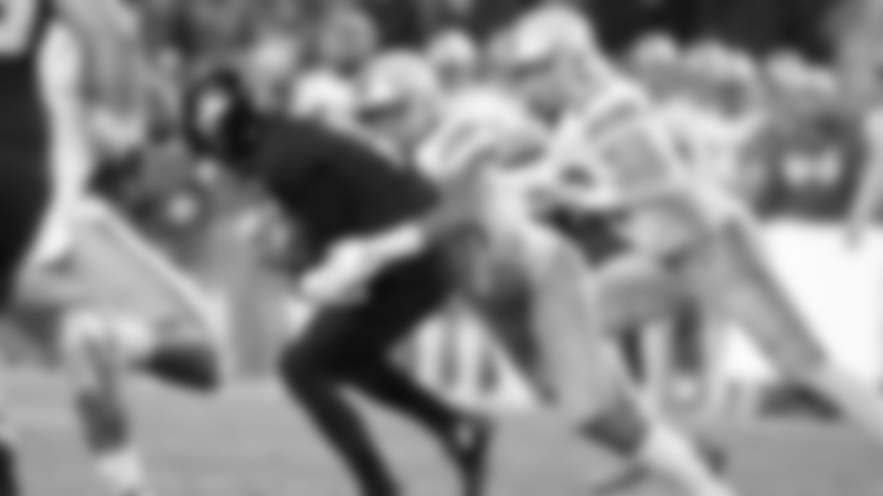 Ohio State linebacker Malik Harrison (39)] sacks Purdue quarterback David Blough (11) during the first half of an NCAA college football game in West Lafayette, Ind., Saturday, Oct. 20, 2018. (AP Photo/Michael Conroy)