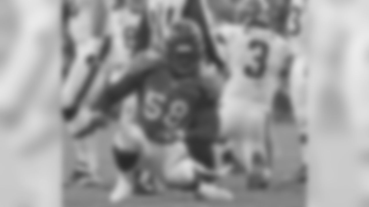 Miller becomes the franchise's single-season sack leader with a takedown of Cleveland QB Brandon Weeden.