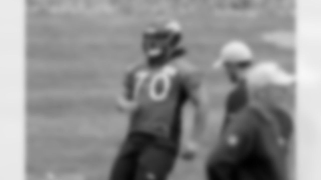 Guard Sam Jones participates in rookie minicamp.