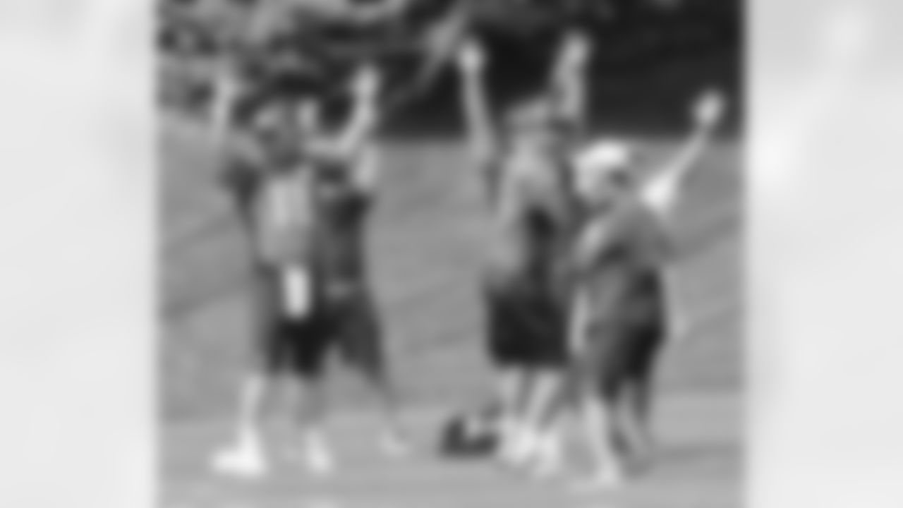 QB Brock Osweiler throws over the simulated pass rush.