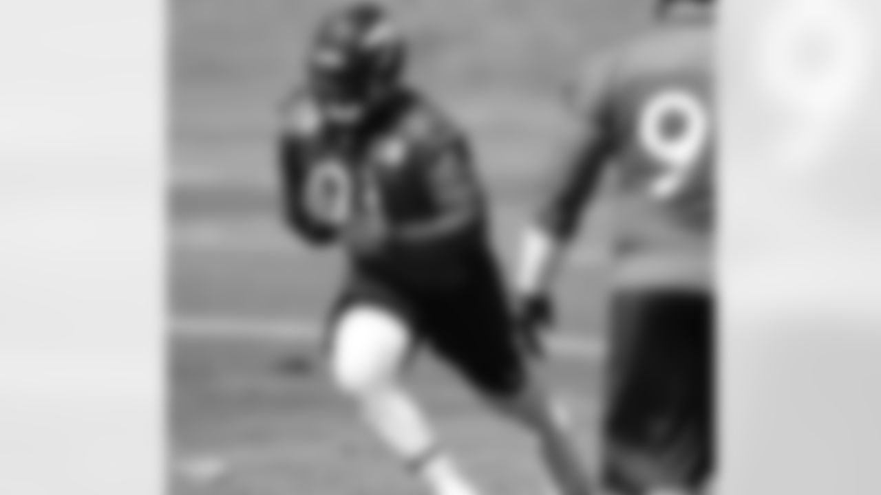Ayers runs a drill.
