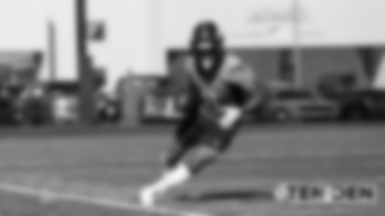 Diontae Spencer during practice on October 9, 2019 at UCHealth Training Center. (Photo by Ben Swanson)