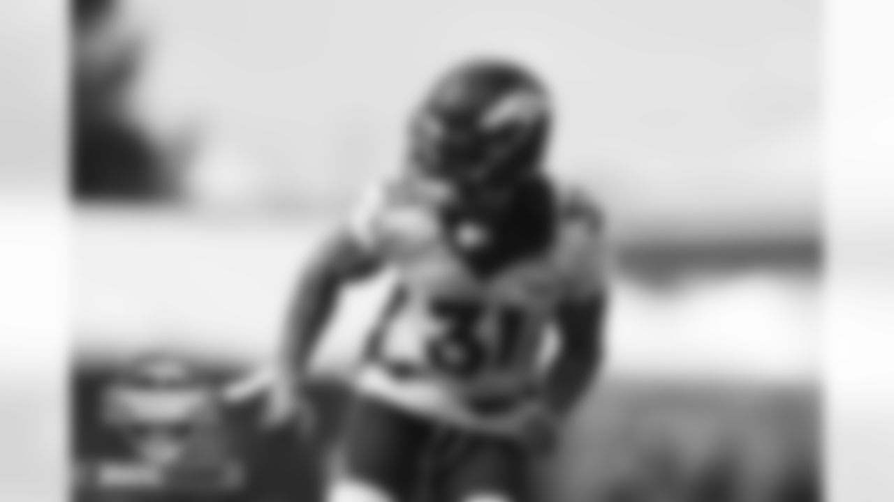 Justin Simmons during training camp on Friday, July 29, 2022 at UCHealth Training Center in Englewood, Englewood.
Photo by Gabriel Christus/Denver Broncos