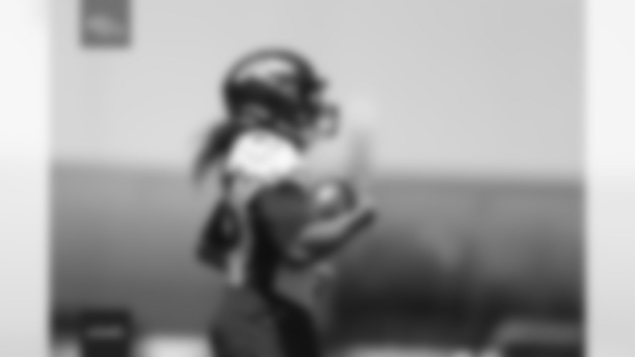 Kana'i Mauga during the rookie minicamp on Friday, May 13, 2022 at UCHealth Training Center in Englewood, Colorado.
Photo by Gabriel Christus