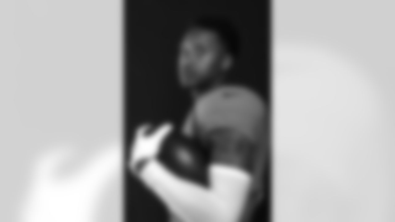 Denver Broncos wide receiver Courtland Sutton (14) poses for a photo during the Denver Broncos photoshoot, Wednesday, June 8, 2022, in Denver, Colorado. (Harrison Braden/NFL)