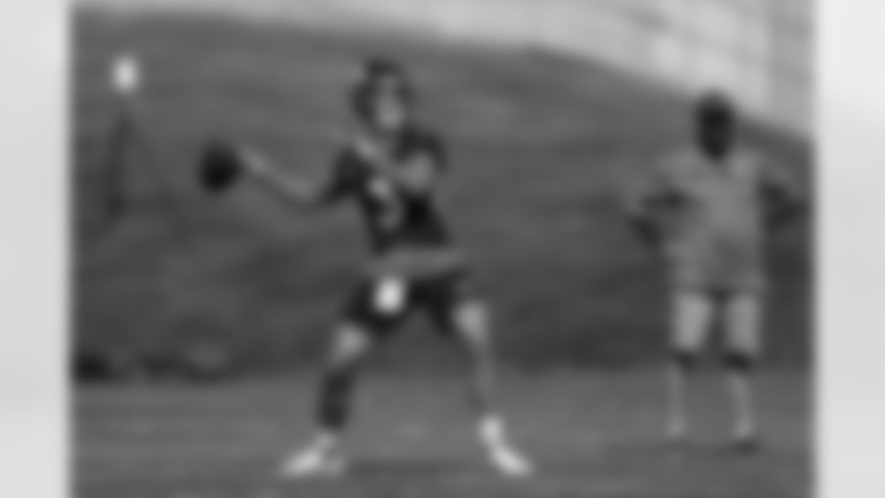 Drew Lock during training camp at UCHealth Training Center in Centennial, CO, August 19, 2020.
Photo by Gabriel Christus