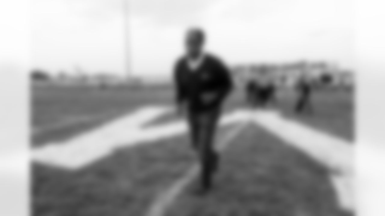 Billy Thompson at Dalton Risner's jersey retirement ceremony at Wiggins High School in Wiggins, CO on September 2, 2021.