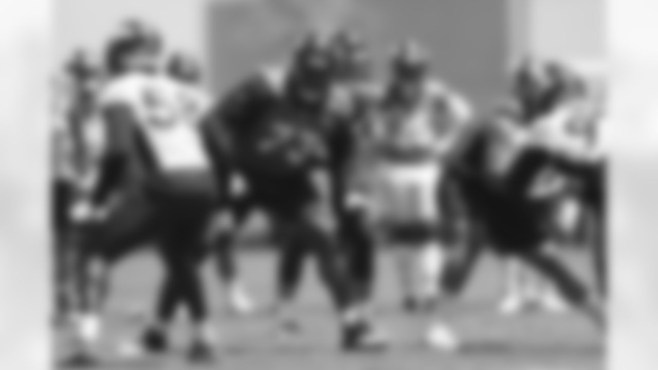 Cameron Fleming during minicamp on Tuesday, June 15, 2021 at UCHealth Training Center in Englewood, Colorado