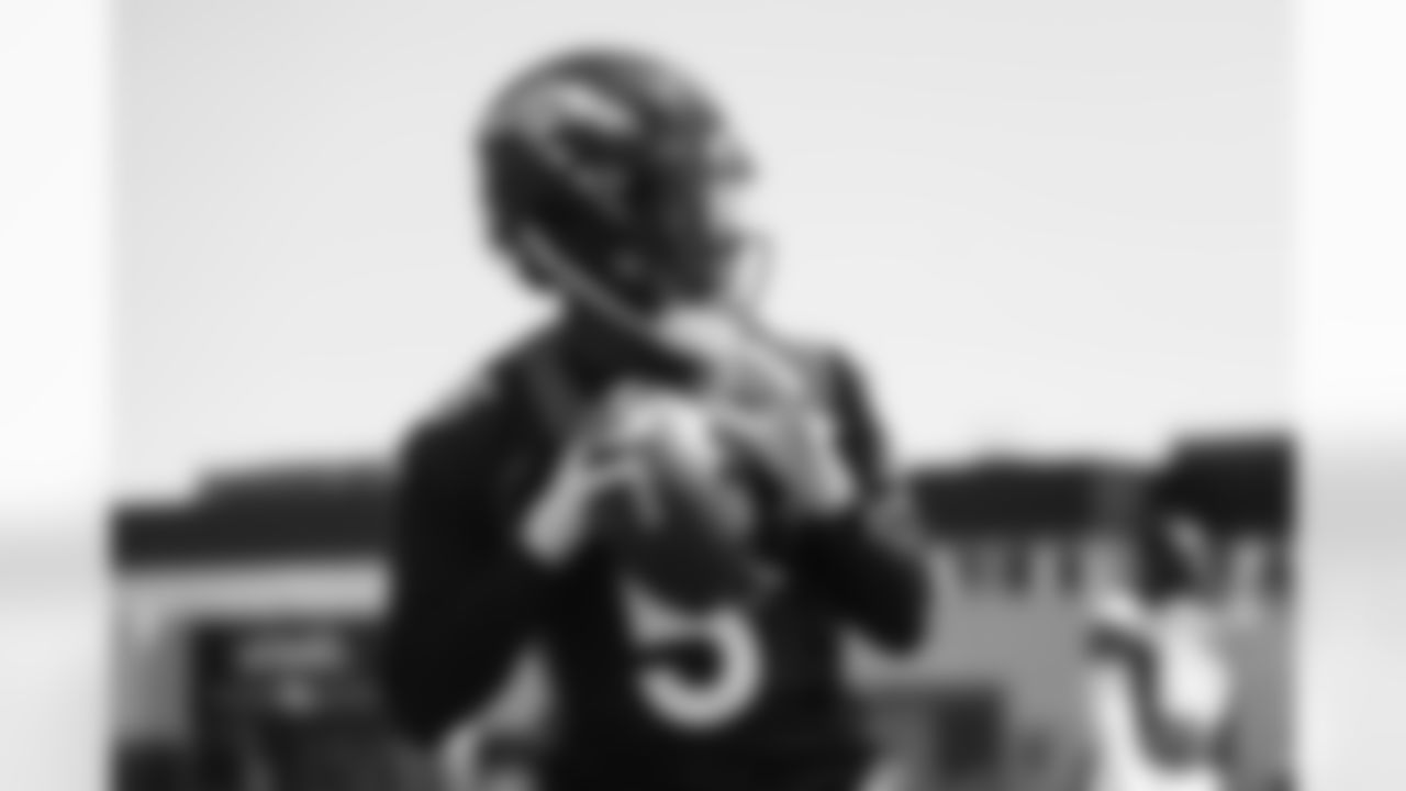 Teddy Bridgewater during the eighth day of OTA practices at UCHealth Training Center on June 8, 2021. (Photo by Ben Swanson)