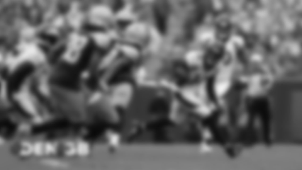 During the first half of the Broncos' Week 3 game against the Green Bay Packers on September 22, 2019 at Lambeau Field. (Photo by Gabriel Christus)