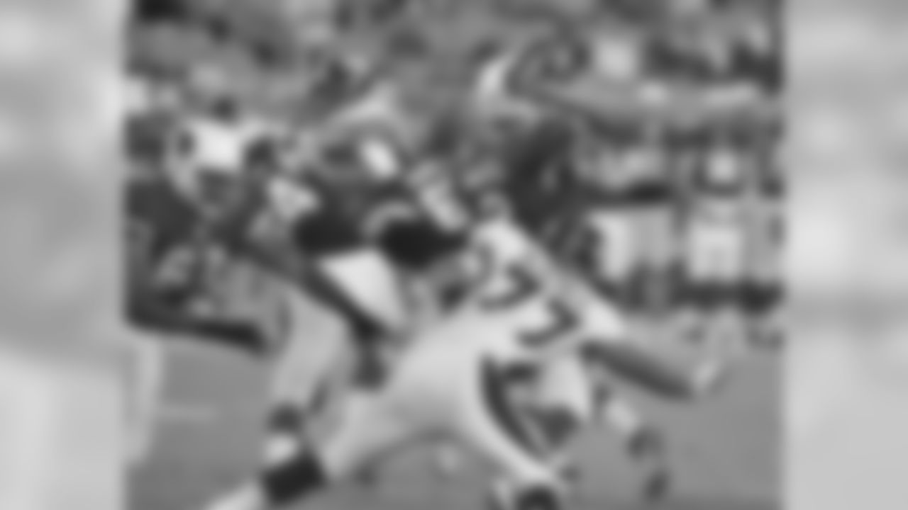 Defensive end Jamie Blatnick rushes the passer during the second half of the Broncos' preseason finale against the Arizona Cardinals.