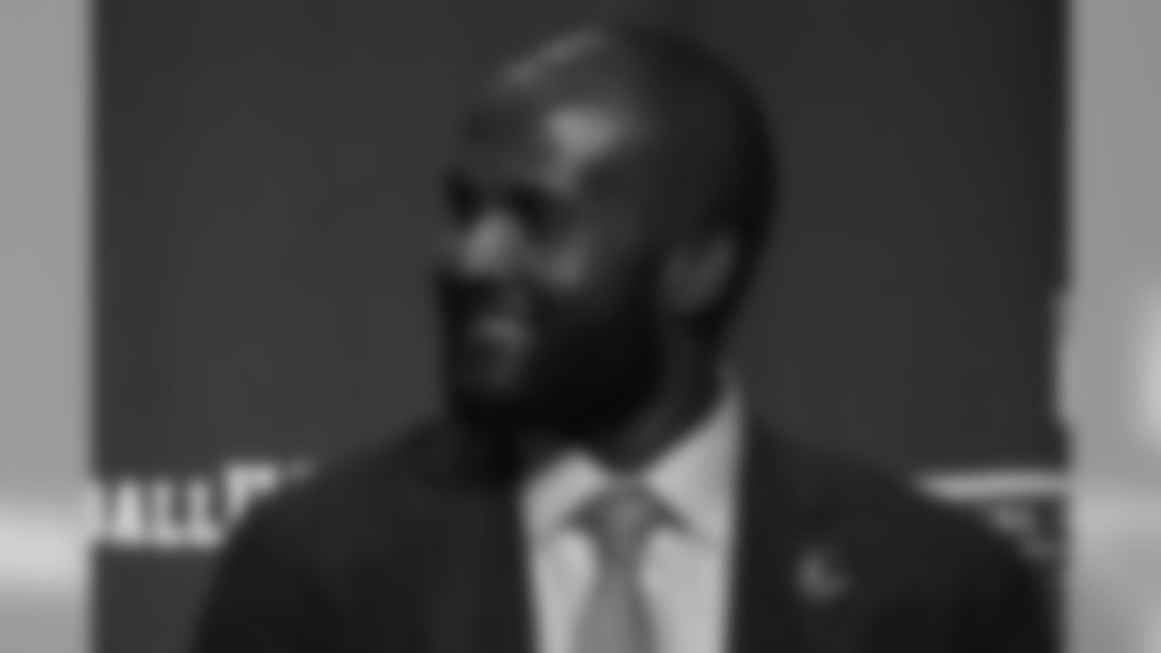 Champ Bailey at the press conference for the Pro Football Hall of Fame's Class of 2019 on February 2, 2019.