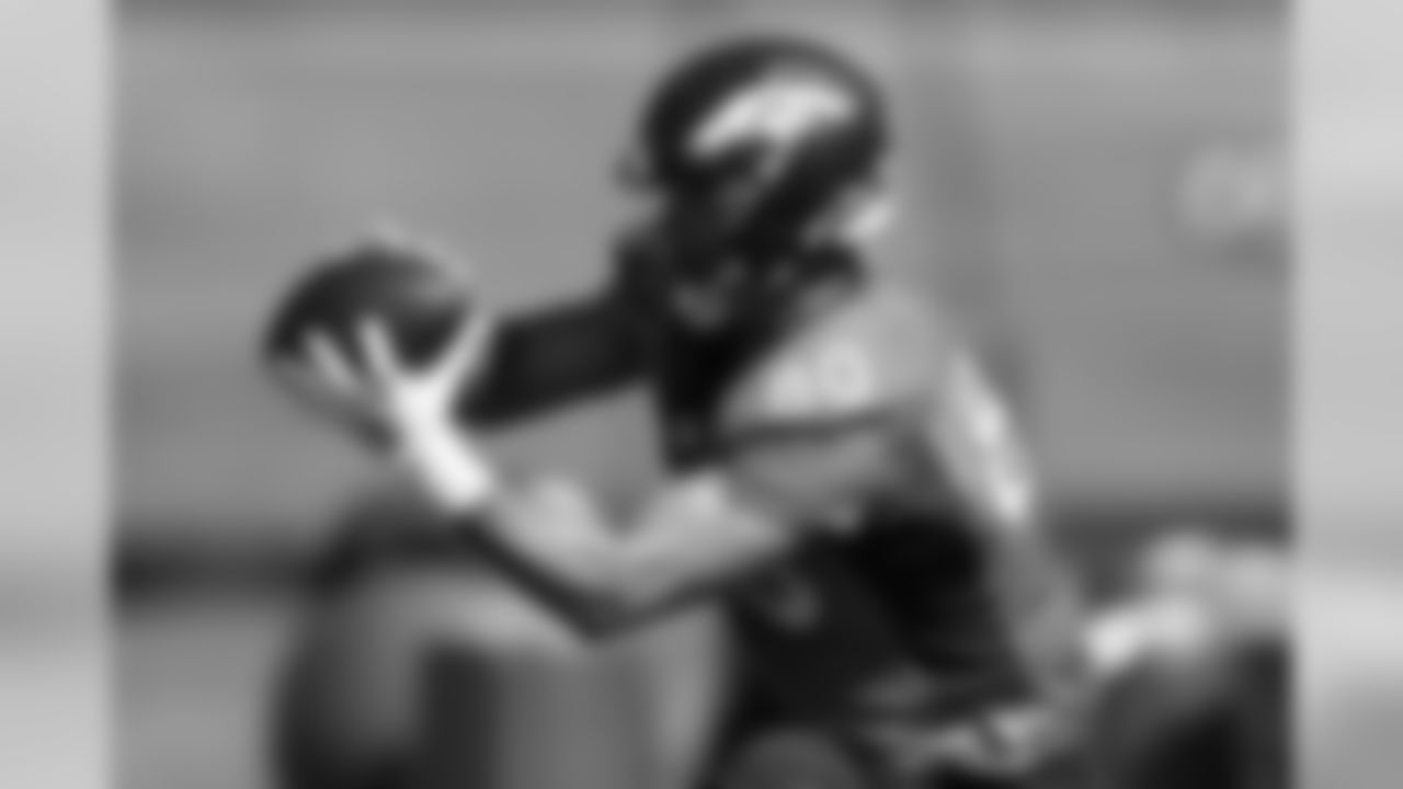 Jake Butt during practice at UCHealth Training Center in Centennial, CO, August 12, 2020.
Photo by Gabriel Christus