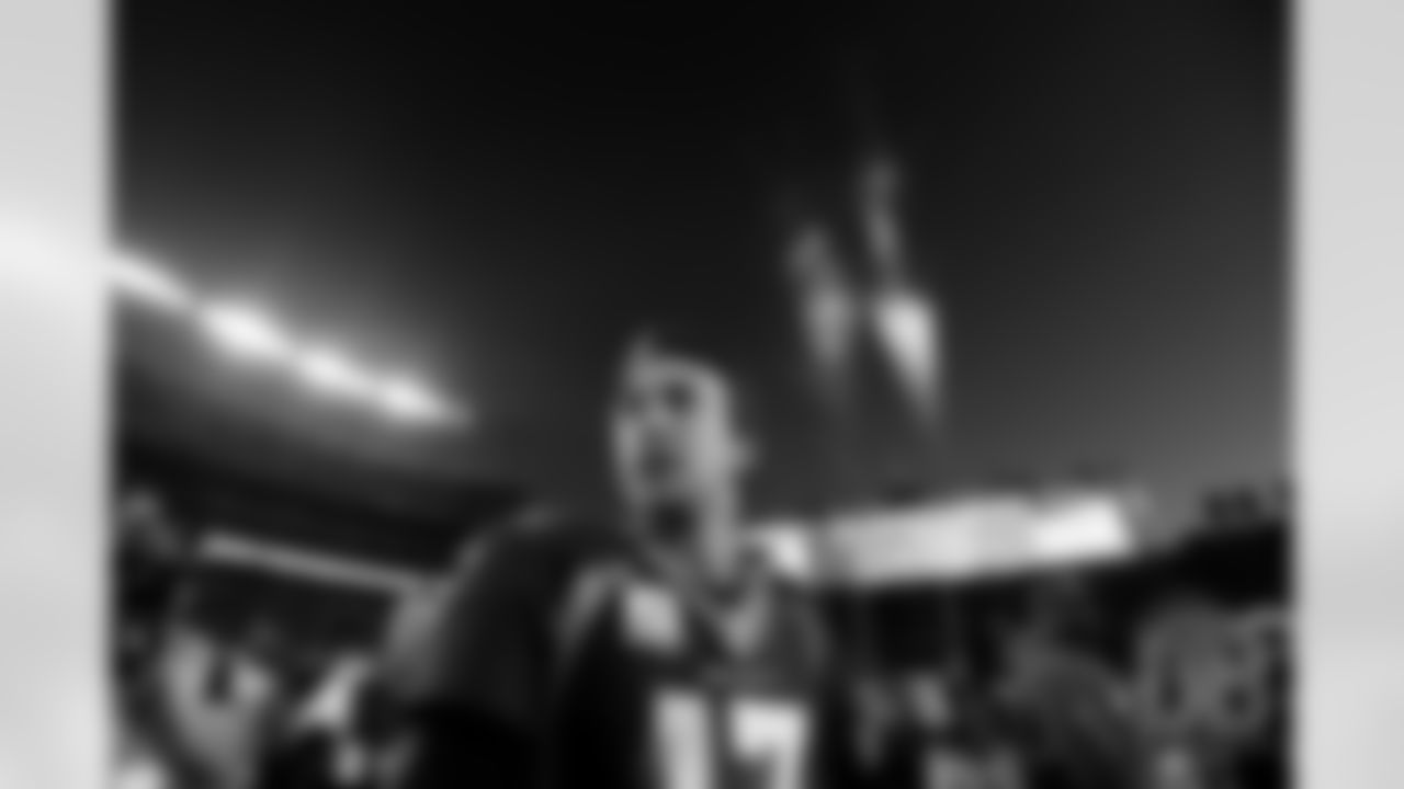 December 10
Fireworks launch after the Broncos' win over the Jets, as Trevor Siemian wanders toward the middle of the field to greet opposing players and coaches.