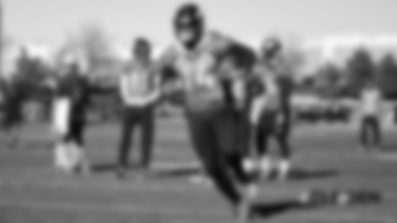 Courtland Sutton during practice on December 13, 2018 at UCHealth Training Center.