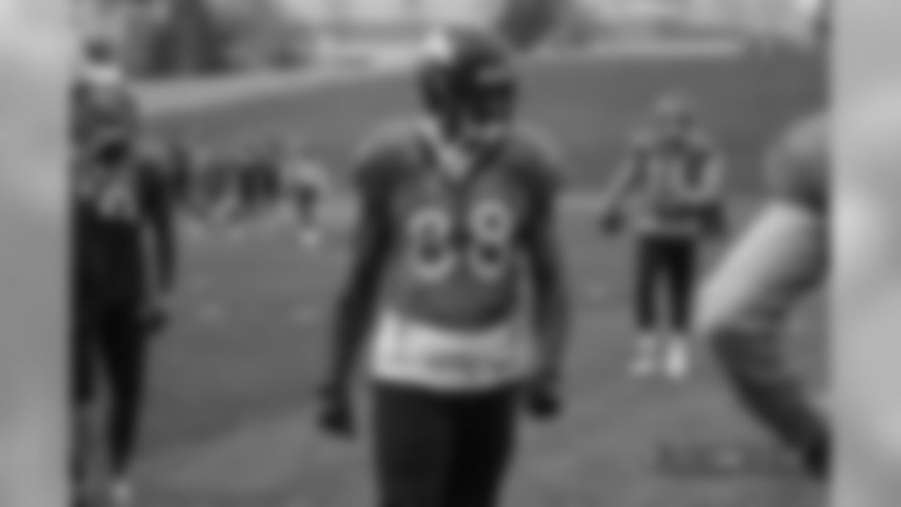Demaryius Thomas at practice at UCHealth Training Center on October 11, 2018.
