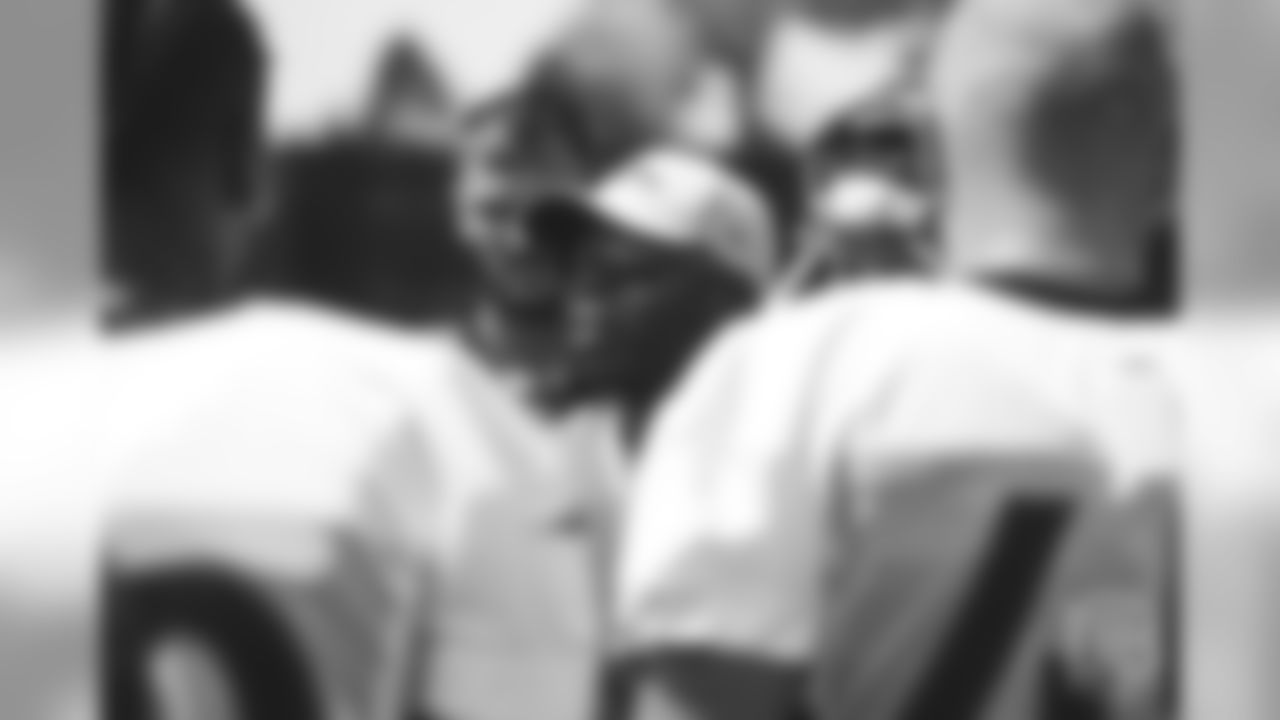 Head Coach Vance Joseph at practice on the first day of rookie camp on July 25, 2018.