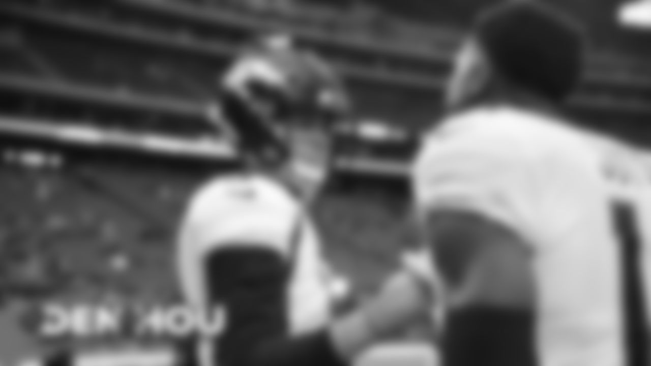 Pregame before the Broncos' Week 14 game against the Houston Texans at NRG Stadium on December 8, 2019. (Photo by Ben Swanson)