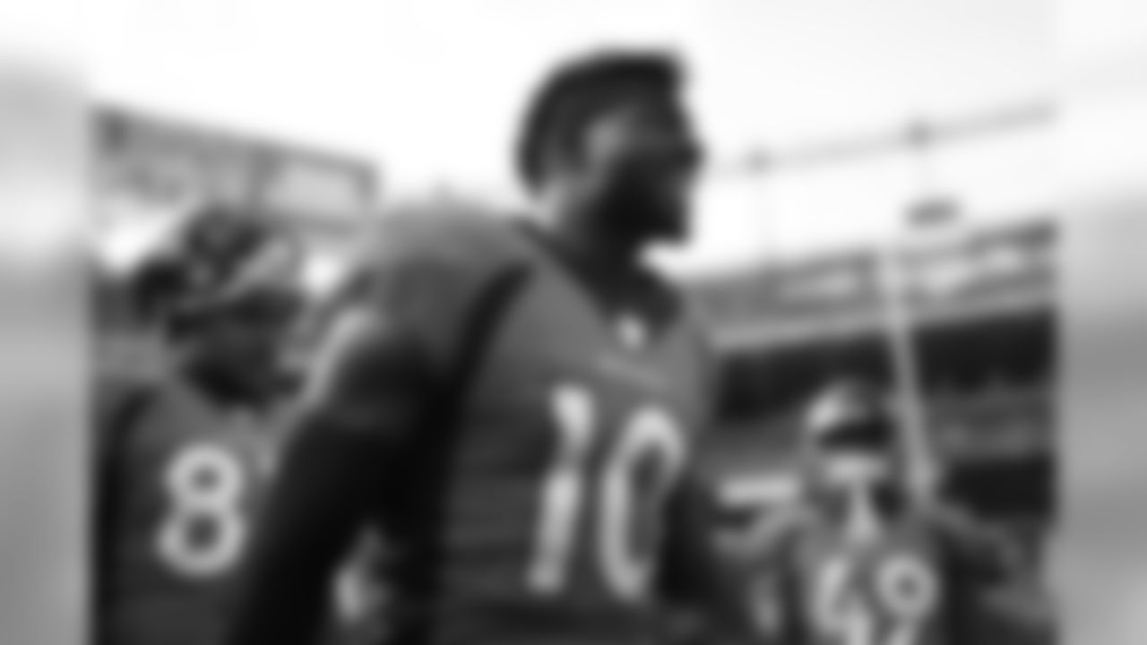 Emmanuel Sanders during the preseason game against the San Francisco 49ers at Broncos Stadium at Mile High in Denver, Colorado, August 19, 2019.
Photo by Gabriel Christus