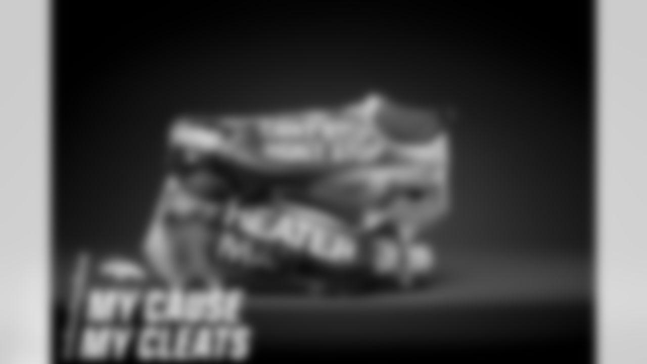 Diontae Spencer's cleats represent Everytown USA for the 2020 My Cause My Cleats campaign.
Photo by Gabriel Christus