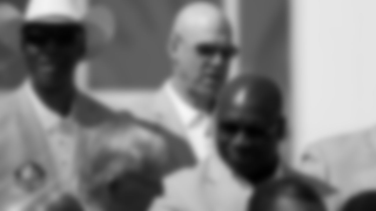Gary Zimmerman during the Pro Football Hall of Fame group photo in Canton, Ohio, August 2, 2019.