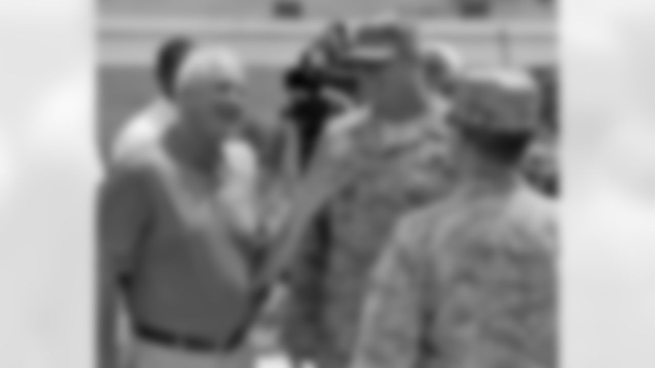 1st Lt. and defensive tackle Ben Garland was officially sworn in as a member of the 140th Wing of the Colorado Air National Guard.