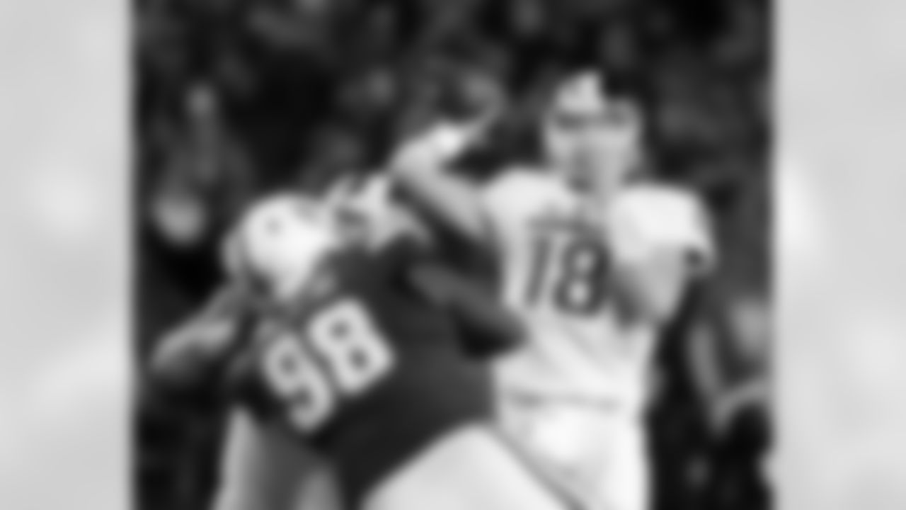 QB Connor Cook, Michigan State"A shot in the dark here, but not without merit. Cook has played under center plenty, and has some of the physical makeup that Gary Kubiak can work with and mold." [April 26]