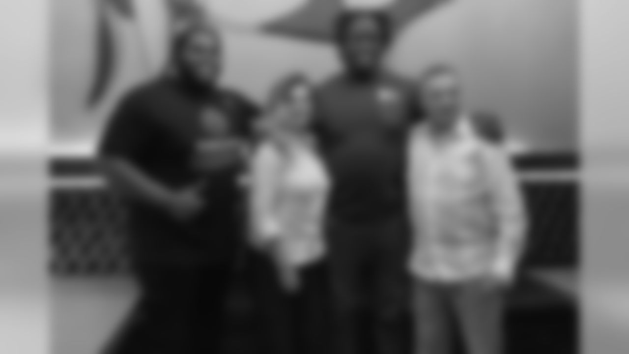 Zach Kerr out at dinner on February 10, 2019, after visiting the Tochito National Tournament as a player ambassador for the flag football tournament.