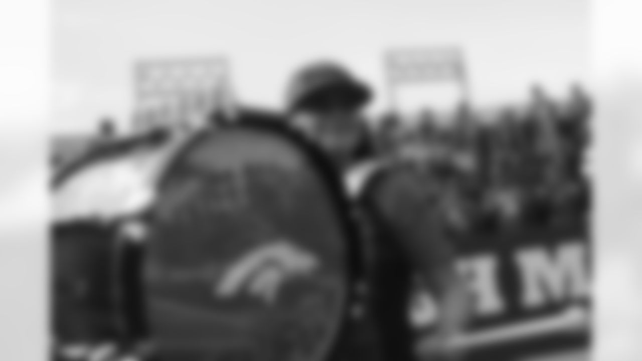 During the taping of hype video segments with fans at Empower Field at Mile High on July 25, 2021. (Photo by Gabriel Christus)