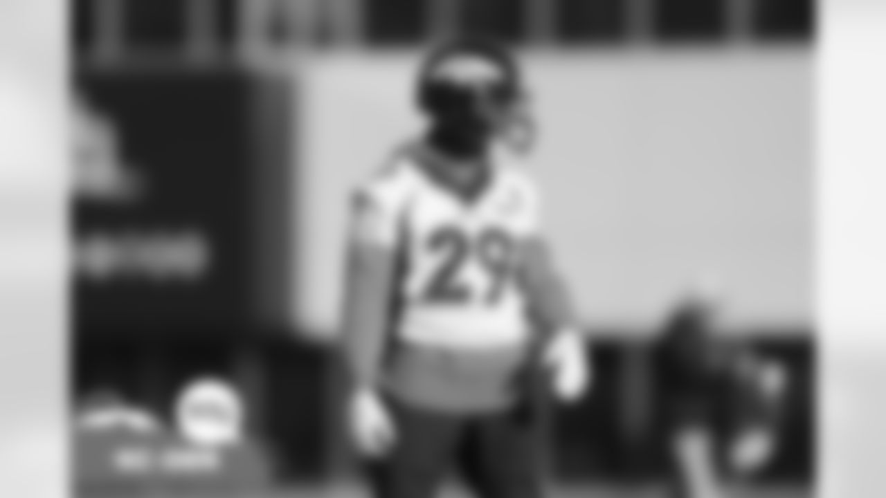 Bryce Callahan during practice on Wednesday, January 5, 2022 at UCHealth Training Center in Englewood, Colorado.