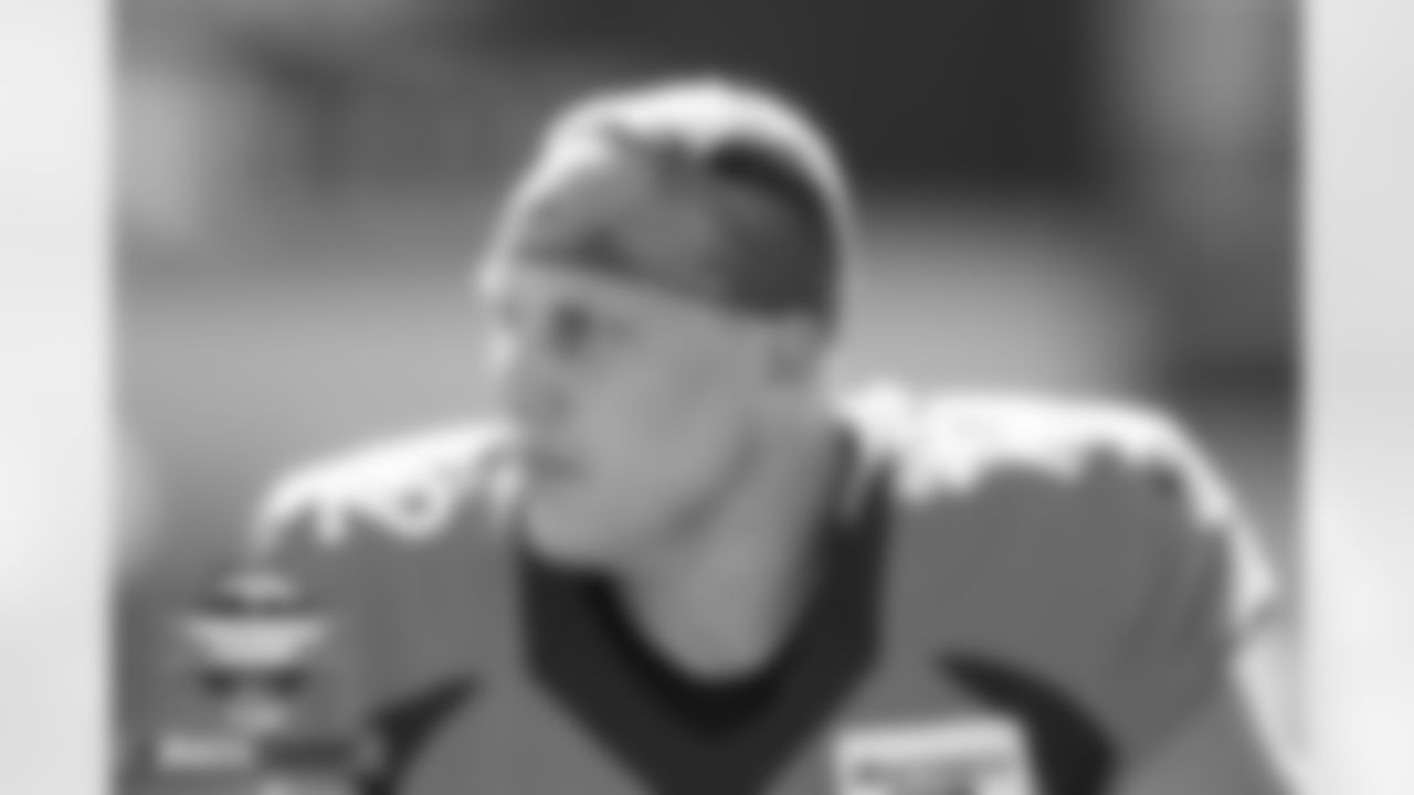 Garett Bolles at practice on Day 11 of training camp at UCHealth Training Center in Englewood, Colorado on August 8, 2022. (Photo by Ben Swanson)