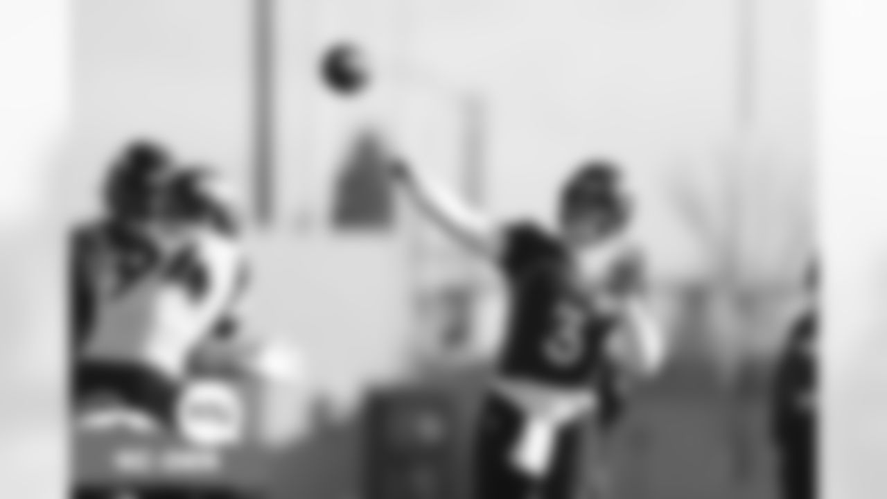 Drew Lock during practice on Wednesday, January 5, 2022 at UCHealth Training Center in Englewood, Colorado.