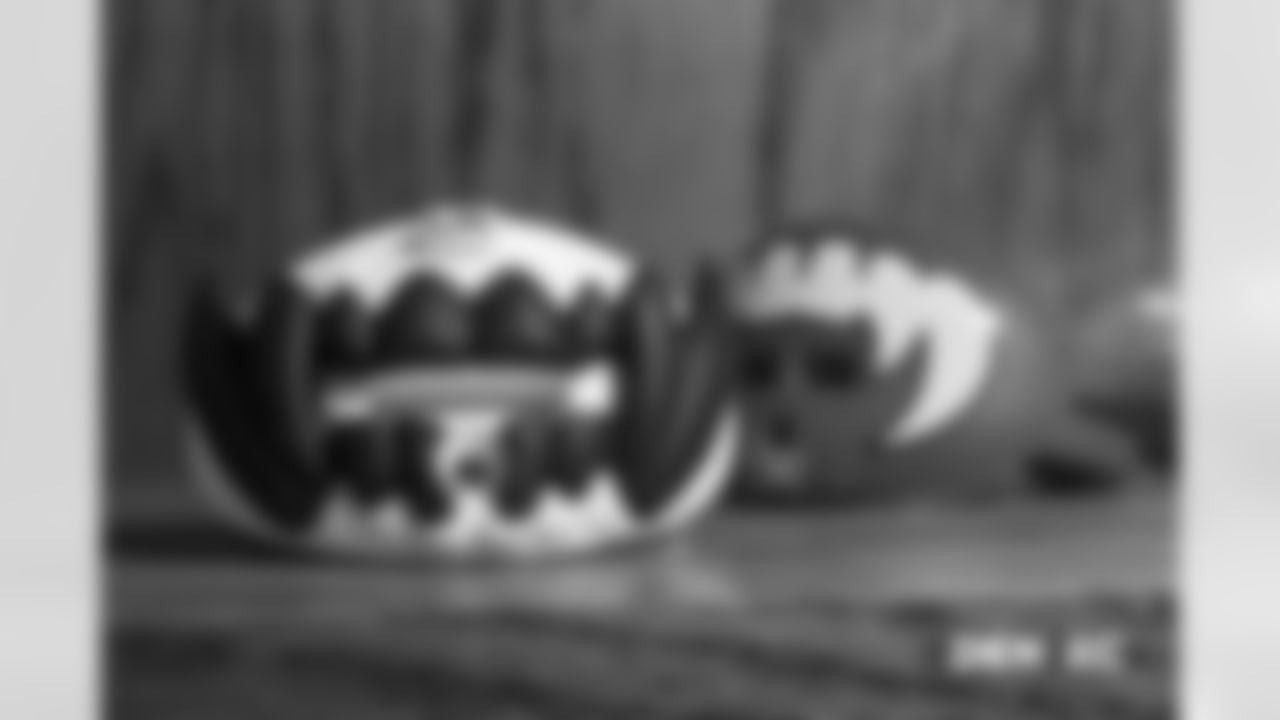 Courtland Sutton's mouthguards in the locker room pregame before the Broncos' Week 8 game against the Kansas City Chiefs at Arrowhead Stadium on October 28, 2018.