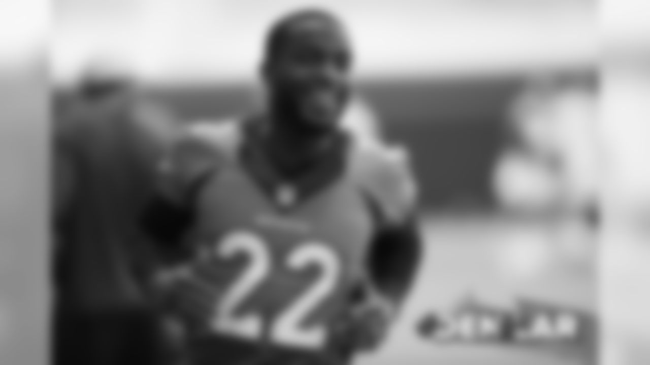 Kareem Jackson at practice on August 22, 2019 at UCHealth Training Center. (Photo by Ben Swanson