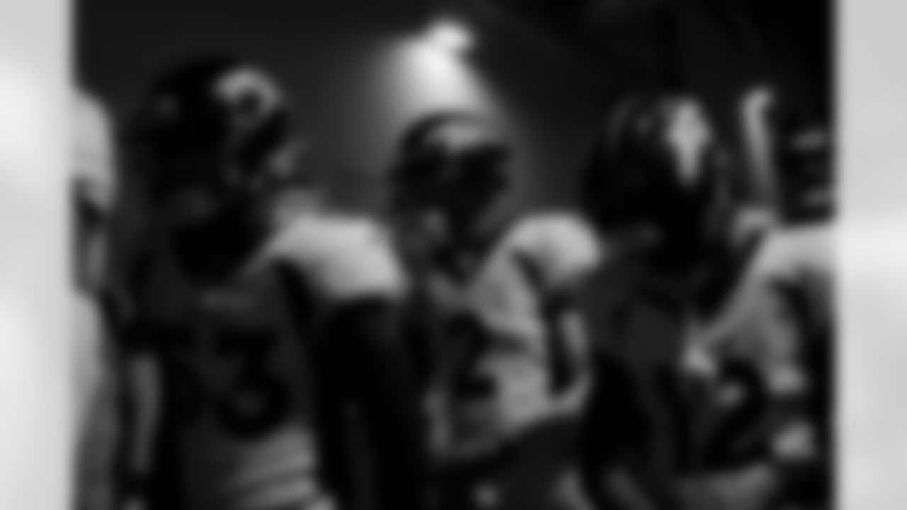 Pat Surtain II in the tunnel before the Denver Broncos' Week 6 game against the Los Angeles Chargers at SoFi Stadium in Inglewood, California on October 17, 2022. (Photo by Ben Swanson)