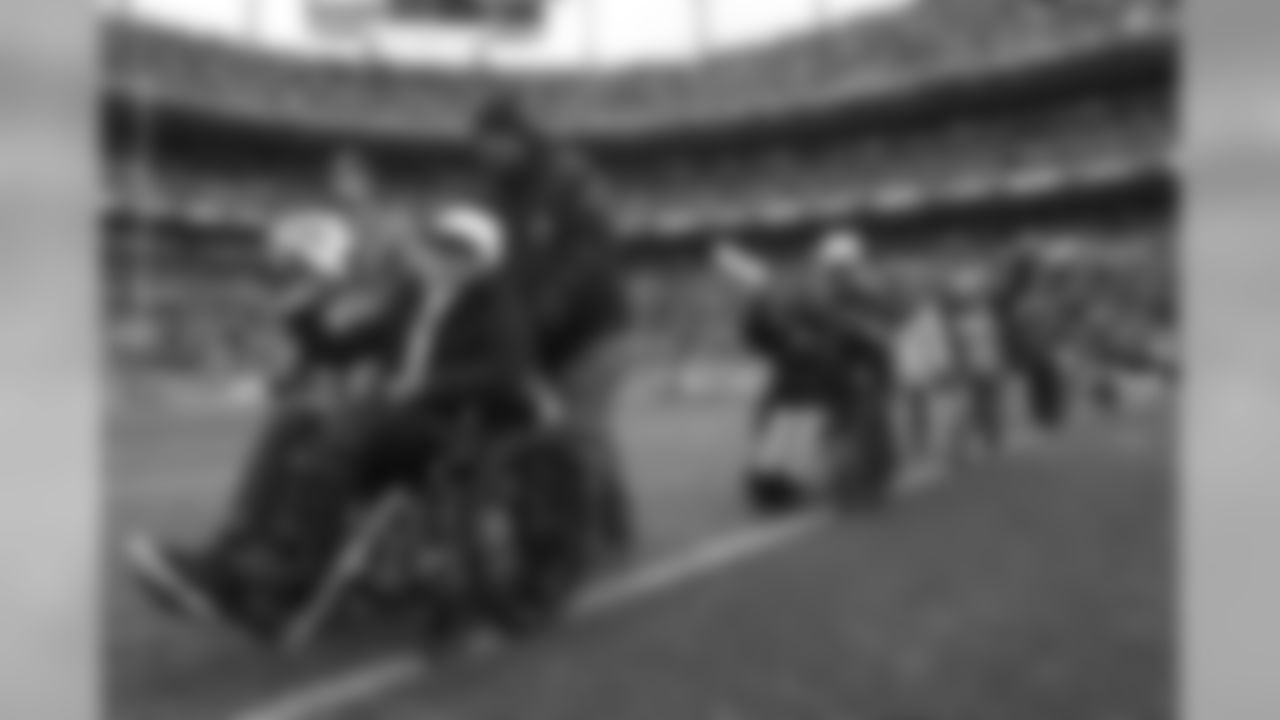 The Broncos recognized and honored cancer survivors at halftime of the game against the Rams at Broncos Stadium at Mile High on October 14, 2018.
