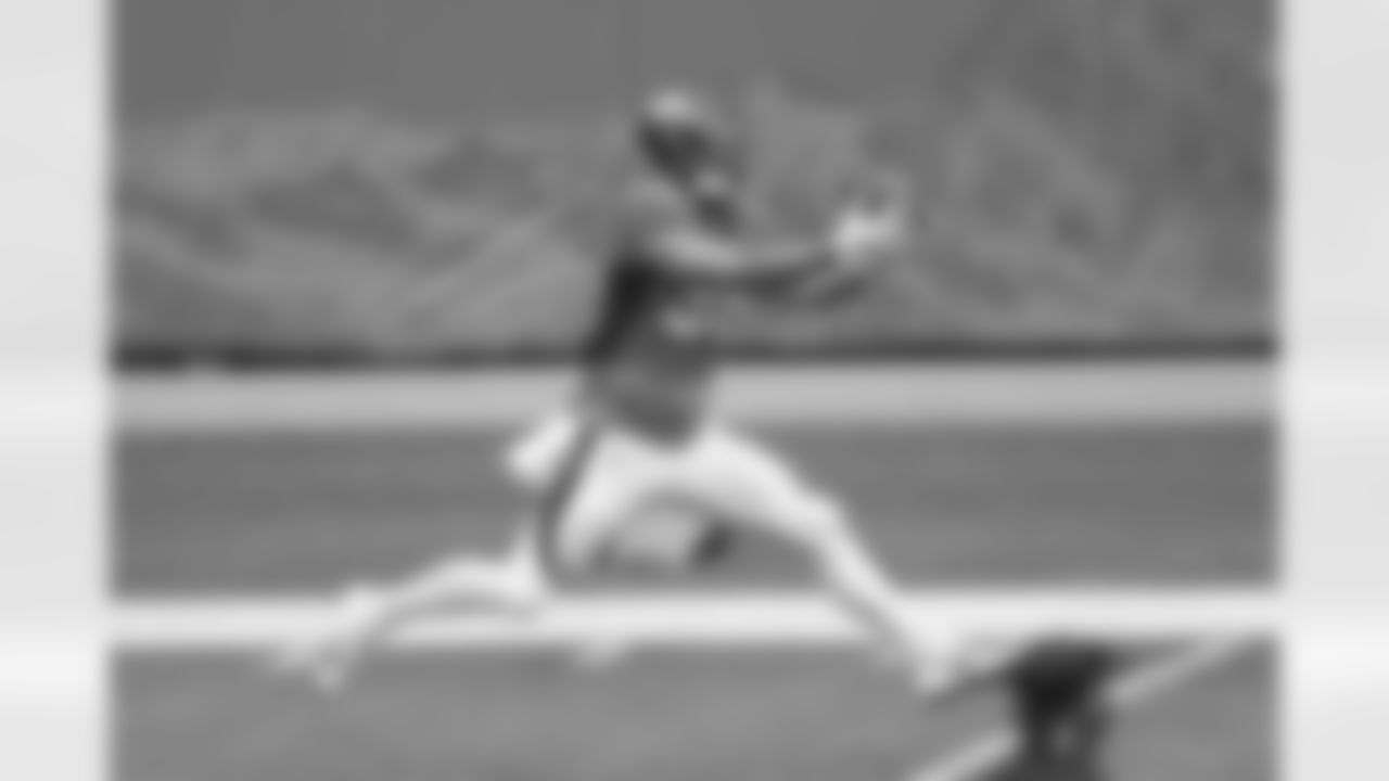 Nick Vannett during training camp at Empower Field at Mile High in Denver, CO, August 29, 2020.
Photo by Gabriel Christus