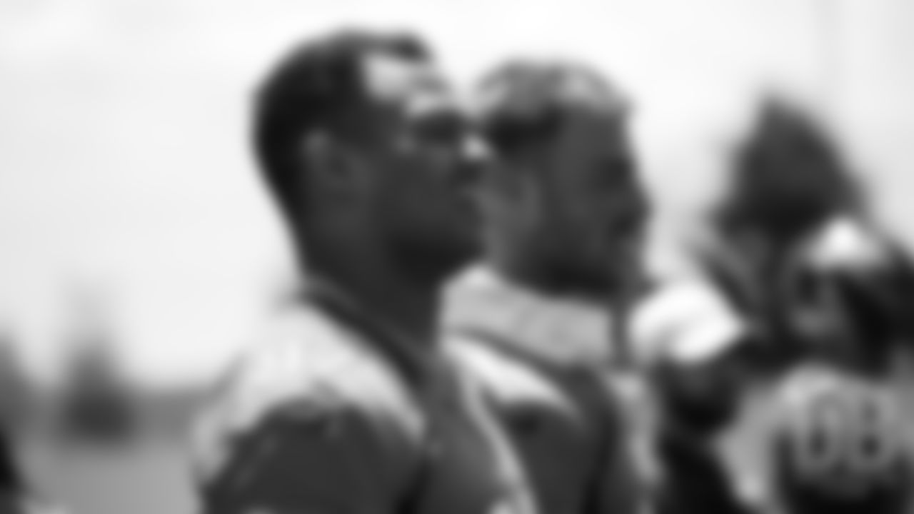 Noah Fant during the Broncos' practice on the eight day of their OTAs on May 30, 2019.