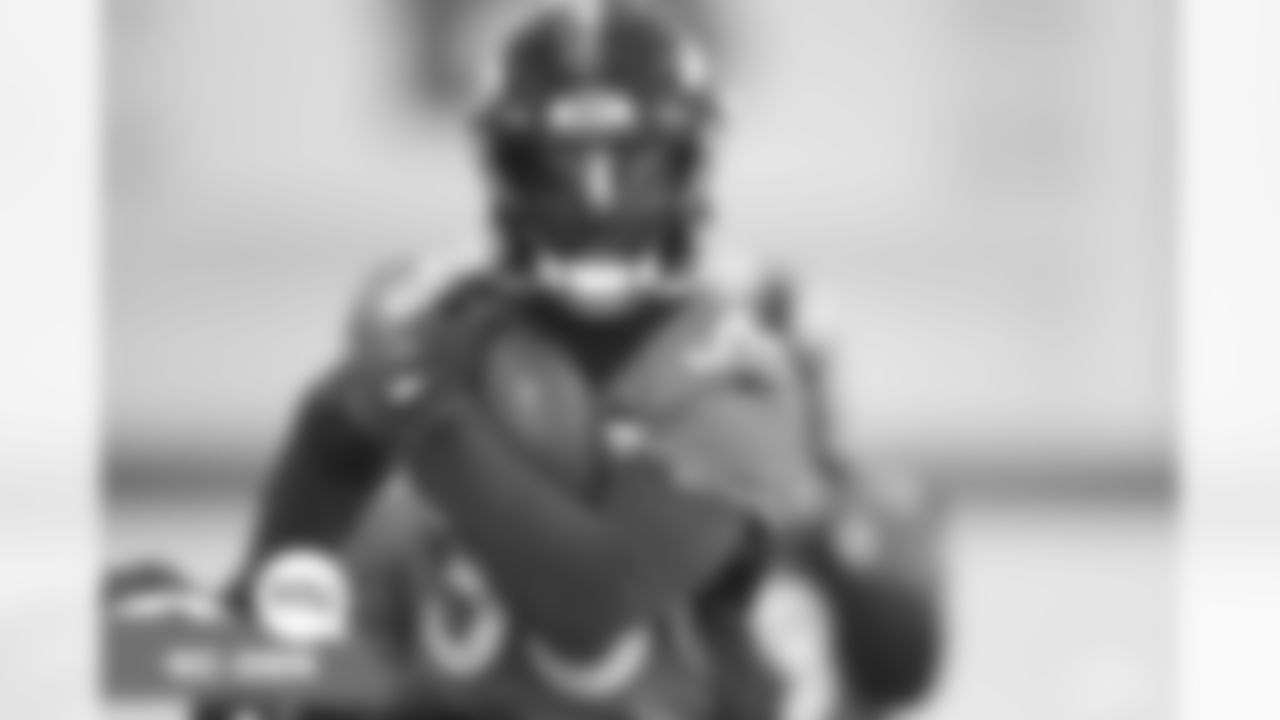 Javonte Williams during practice on Thursday, January 6, 2022 at UCHealth Training Center in Englewood, Colorado.
