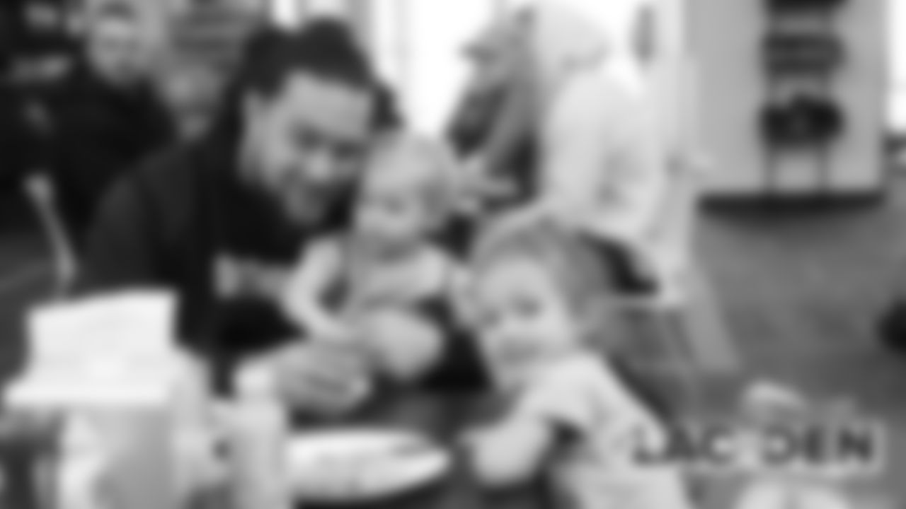 Mike Purcell and his daughter and son at a family breakfast on Saturday on November 30, 2019 (Photo by Emily Simanskis)